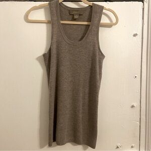 Light Brown Cashmere Tank Top